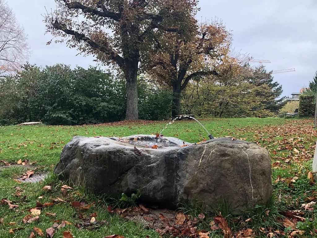 Natural stone fountain