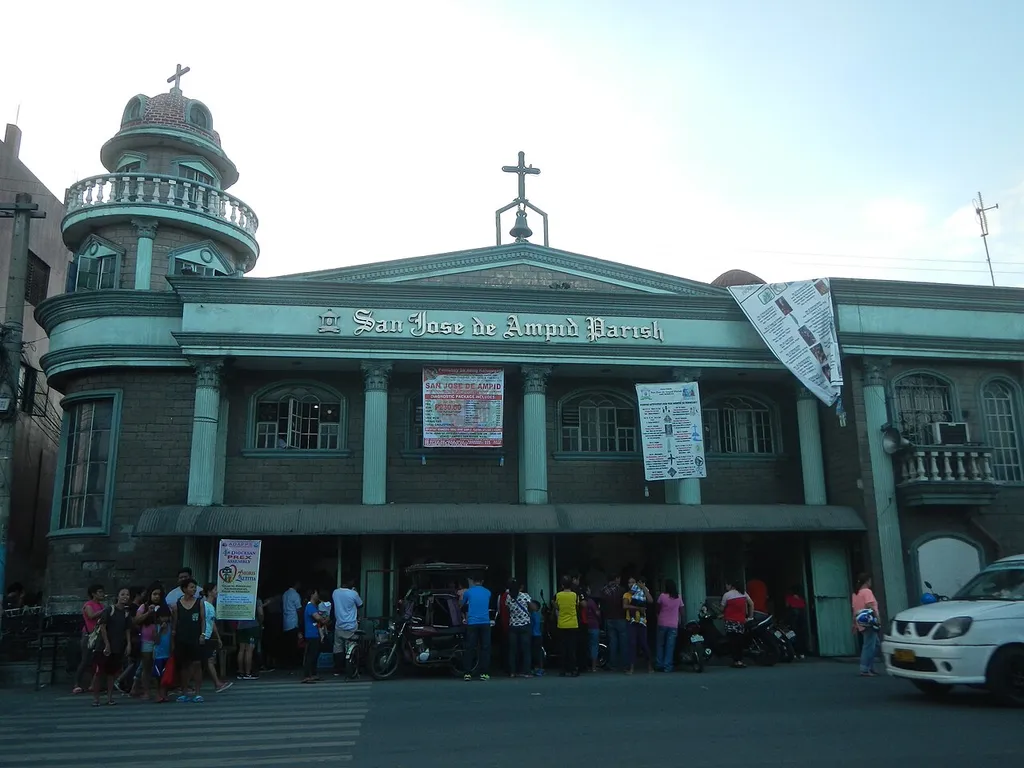 San Jose de Ampid Parish Church, Old and New (General Luna Avenue and Rafaela II Subdivision, Ampid-1, San Mateo, Rizal) General Antonio Luna Avenue General Antonio Luna 14°41'3"N 121°6'57"E, Barangays Ampid-1 14°40'47"N 121°7'5"E Banaba 14°40'23"N 121°7'3"E, San Mateo, Rizal (Note: Judge Florentino Floro, the owner, to repeat, Donor Florentino Floro of all these photos hereby donate gratuitously, freely and unconditionally all these photos to and for Wikimedia Commons, exclusively, for public use of the public domain, and again without any condition whatsoever).
