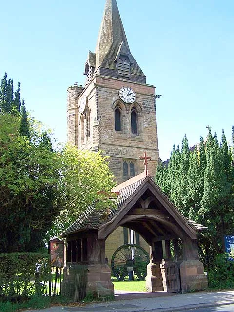 Underwood Church and Lychgate. The church and lychgate were designed by the Birmingham 'Gothic' architect, J. A. Chatwin in the style of the 14th century. They were erected in 1889 after being commissioned at a cost of £5000 by the 7th Earl Cowper who was a British Liberal politician and also served as Lord Lieutenant of Ireland between 1880 and 1882. The church dedicated to St Michael &amp; All Angels had the clock installed in 1920 as a memorial to the local men who died in the First World War. The spire is visible from the surrounding countryside and is notable for being covered by oak shingles.