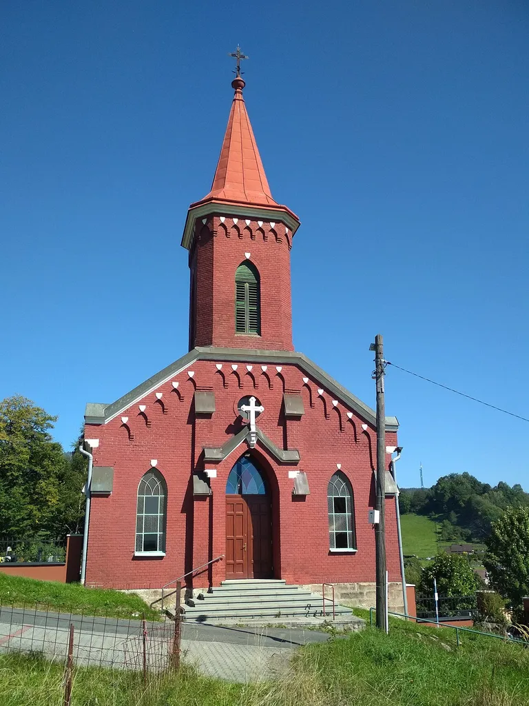 Church building in Nýdek, Czech Republic