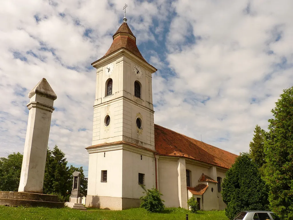 Saint Giles' church in Lukov, Moravia, Czech Republic.