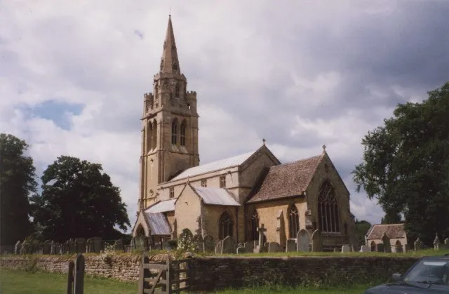 Exton Church. The Church of St Peter and St Paul is in the grounds of the big mansion of the parish, Exton Park. It has a 14C steeple of unusual outline, having an octagonal stage between the pinnacles and the spire. The church was thoroughly restored in 1850 after being damaged by lightning in 1843, and has had a Victorian appearance although 13C work is incorporated. There is an important collection of monuments from the 14C to the 18C, possibly the most beautiful being a recumbent sculpture of Anne, wife of Lord Bruce of Kinross, d.1627.