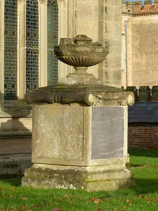 Memorial In Churchyard Of Church Of St Edmund, 2 Metres South Of The Organ Chamber