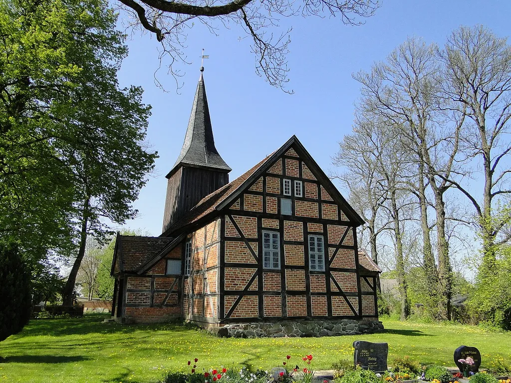 Church in Mildenitz, district Mecklenburg-Strelitz, Mecklenburg-Vorpommern, Germany