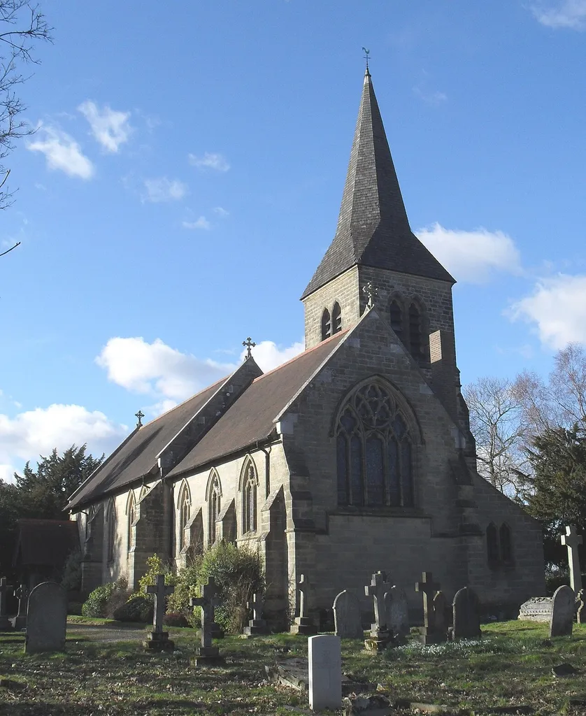 All Saints Church, Hammingden Lane, Highbrook, near West Hoathly, district of Mid Sussex, West Sussex, England. An Anglican church built in 1884 in a rural part of the district. Listed at Grade II by English Heritage (IoE Code 302817)