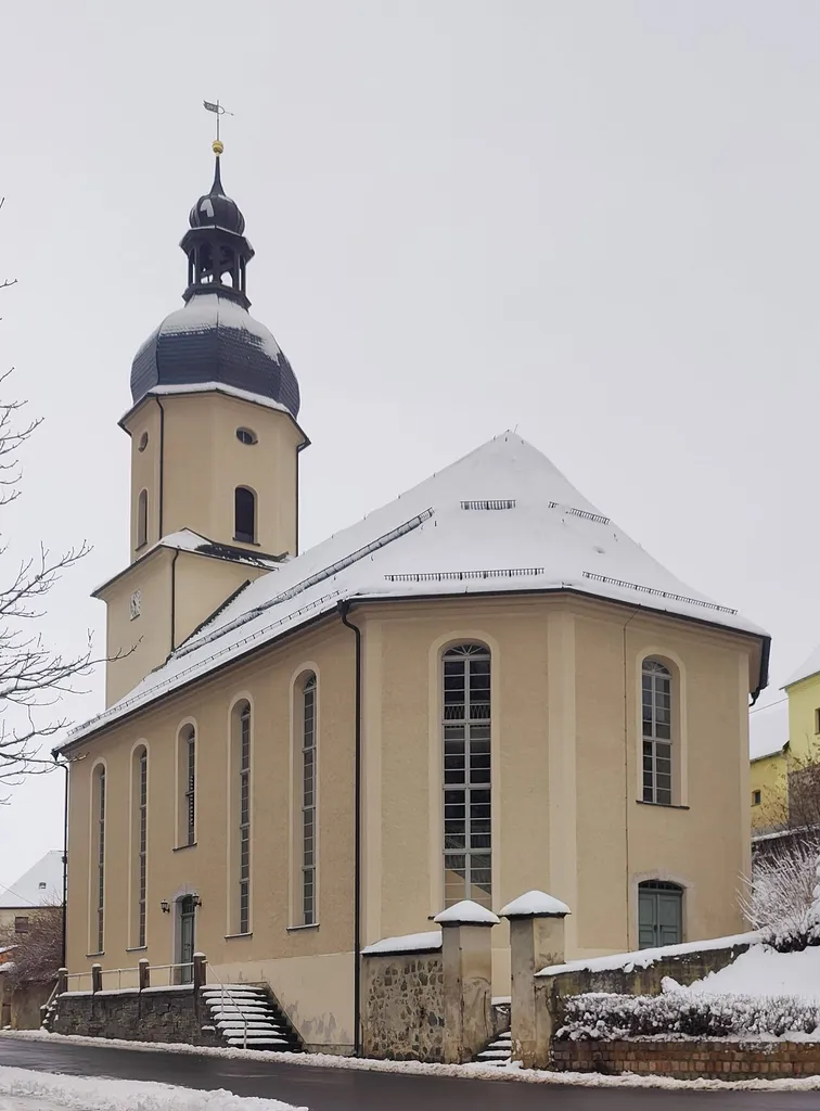Evangelisch-lutherische Dorfkirche Geilsdorf, Gemeinde Weischlitz, Vogtlandkreis, Sachsen, Deutschland