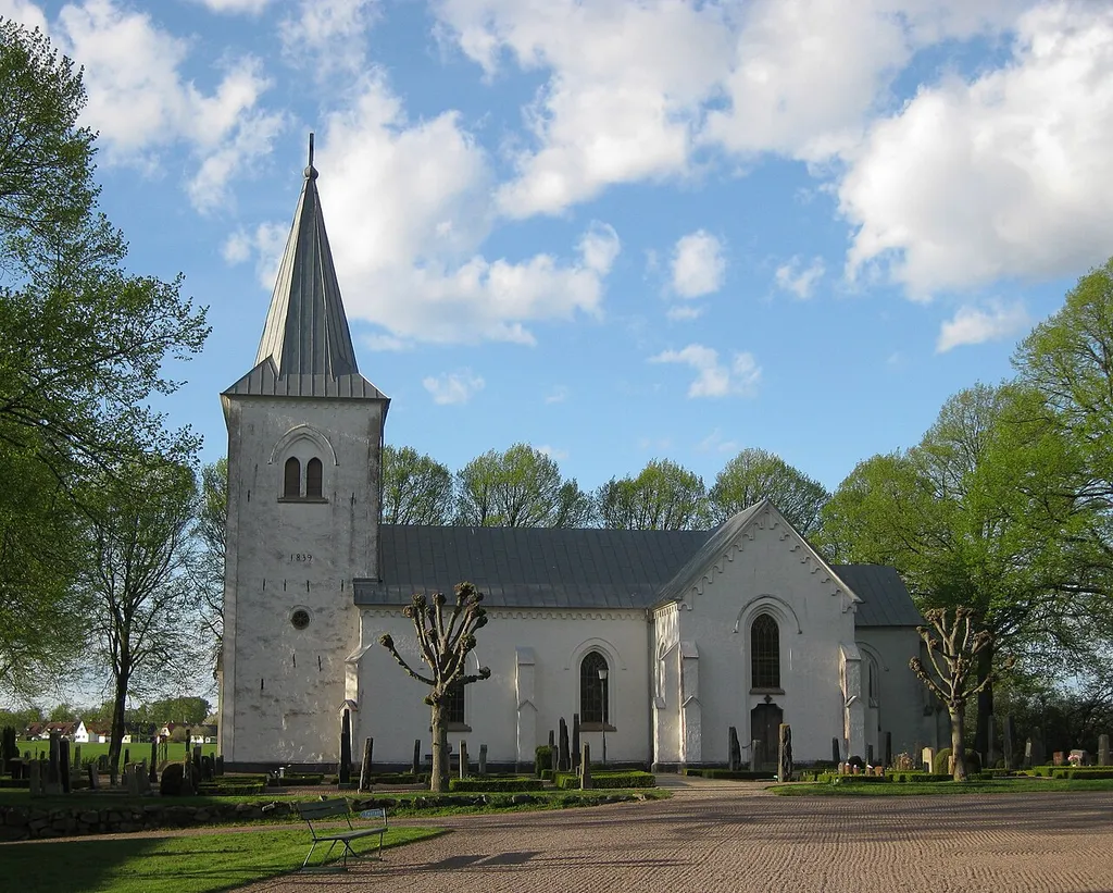 Västra Broby church in Skåne, Sweden