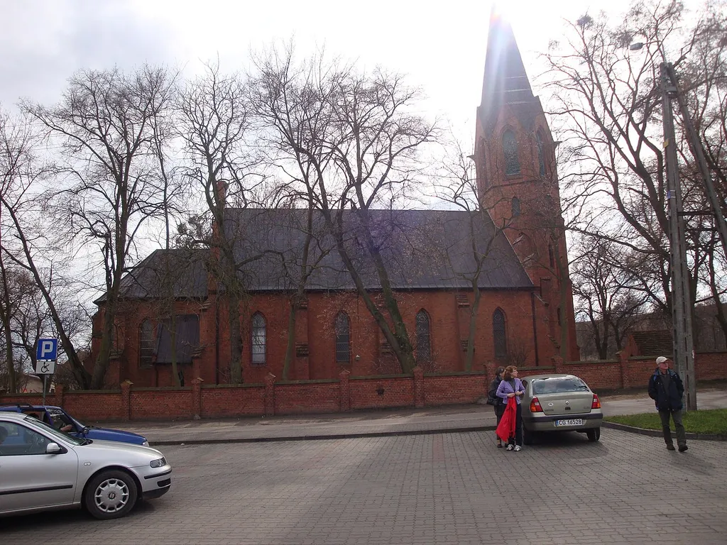 Neogotic church in Gruczno, Poland