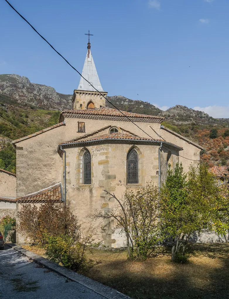 Bedside of the Saint Martin Church of Mayres, Ardèche, France