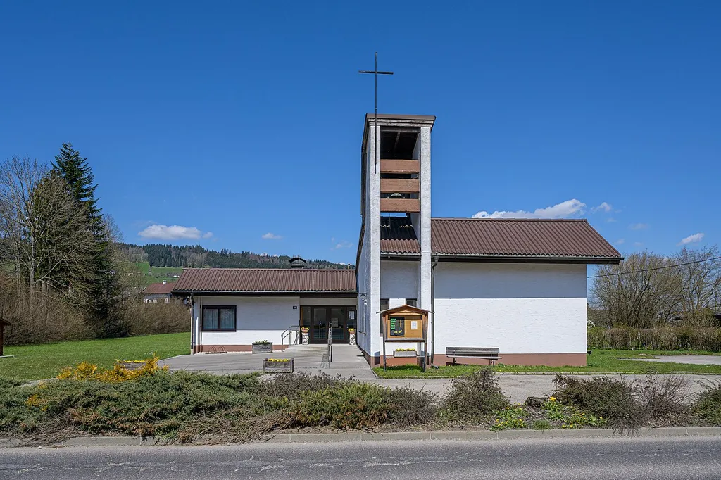 The Evangelical Church Scharnstein in the market town of Scharnstein in Upper Austria was built in the years 1965–1966.