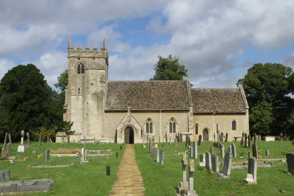 St Stephen's parish church, Clanfield, Oxfordshire, seen from the south