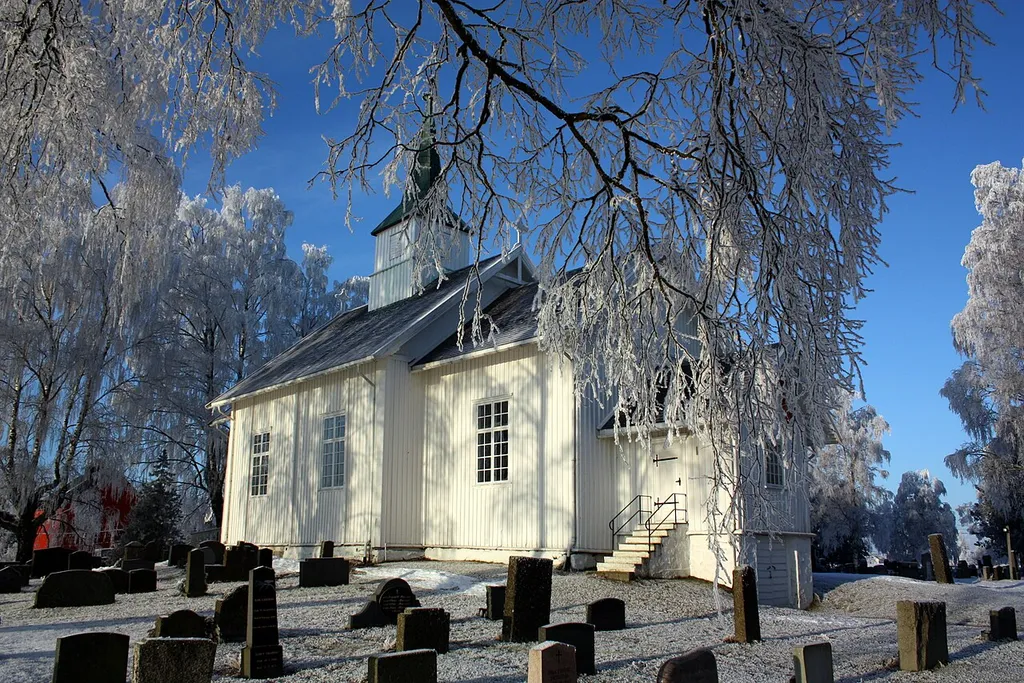 Heni kirke i Gjerdrum fra 1864