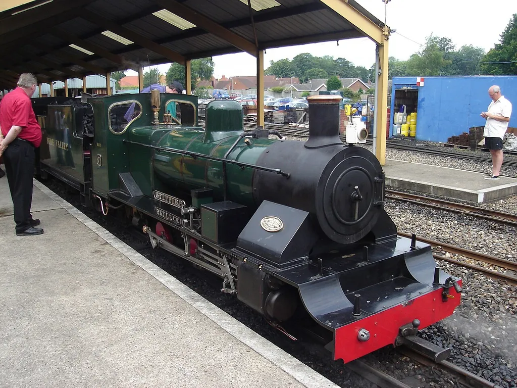 Photograph of locomotive Spitfire at Bure Valley Railway at Aylsham station, Norfolk