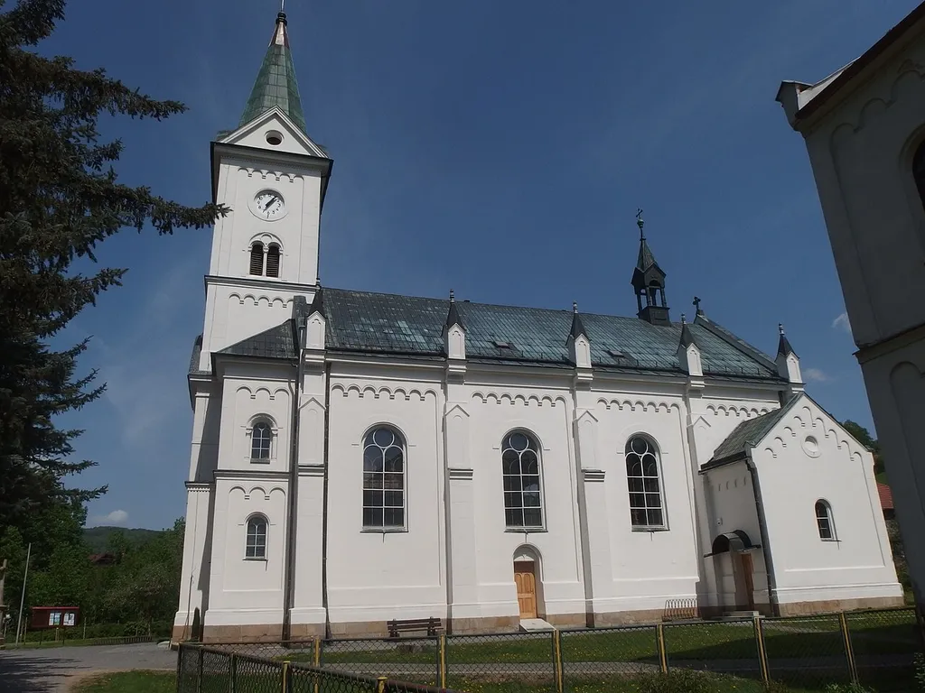 Trnava, Zlín District, Czech Republic. Church of the Visitation of Our Lady.