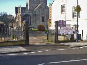 Gate And Railings At Entrance To St John's Churchyard