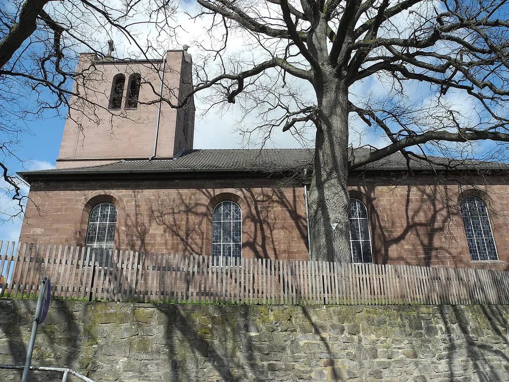 Die Kirche in Sielen, bei Trendelburg, Hessen, Deutschland.