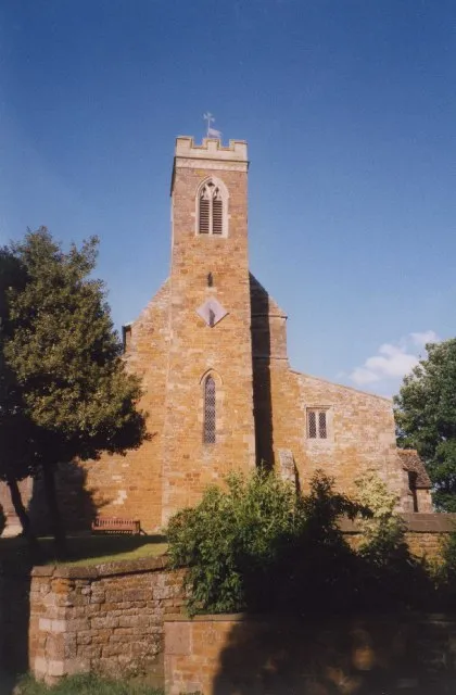Stoke Dry Church. This is on the lane leading down to Eyebrook reservoir. Presumably the lane crossed the valley previously, but now a new road has been built around the reservoir. The church has a two-storey porch, with the priest's room on the first floor. Inside there are interesting wall-paintings and carvings on the Norman chancel arch.