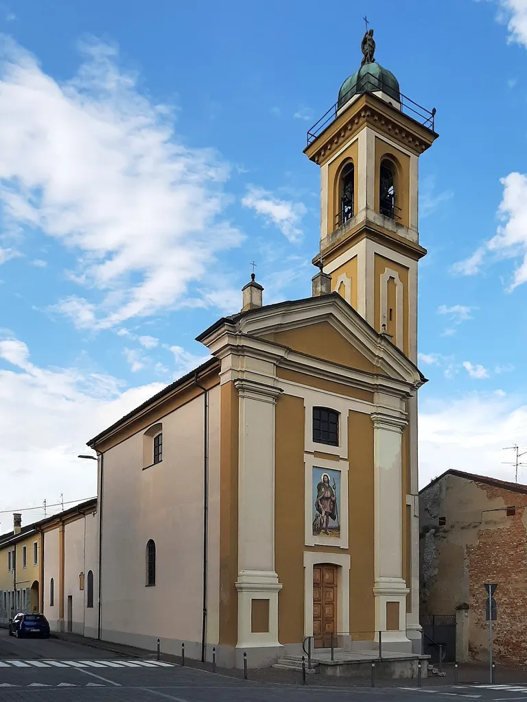 La chiesa di San Rocco a Borghetto Lodigiano.