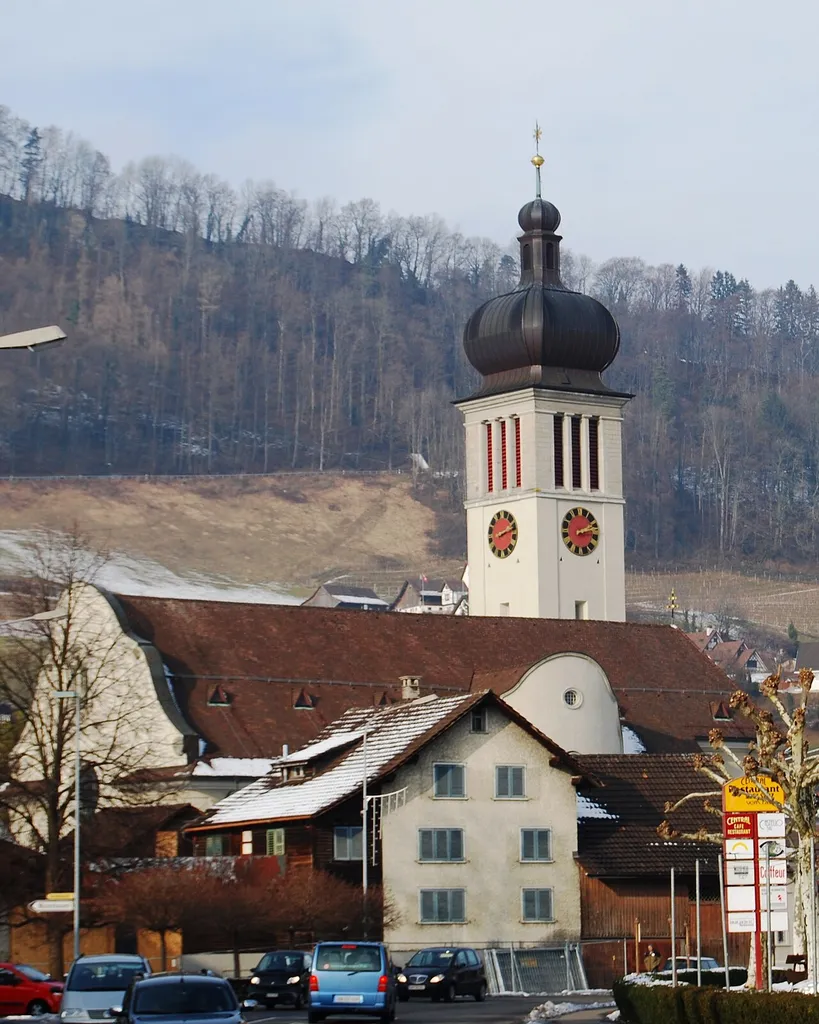 Church of Au (Au-Heerbrugg), canton of St. Gallen, Switzerland