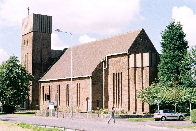 St Gabriel's parish church, Brownhill Drive, Blackburn, Lancashire, seen from the southeast