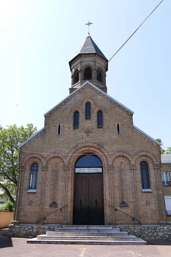 Apostolic Armenian church of Sainte-Cross-de-Varak in Arnouville (Val d'Oise, Île-de-France, France).