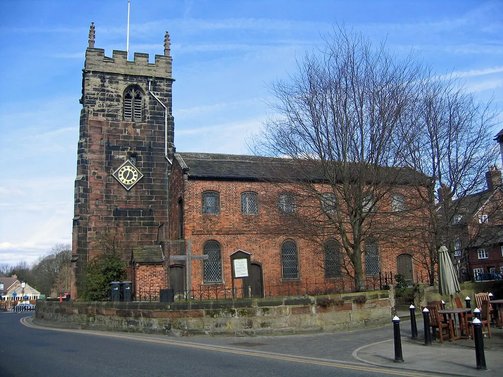 St Luke's parish church, Holmes Chapel, Cheshire, seen from the south