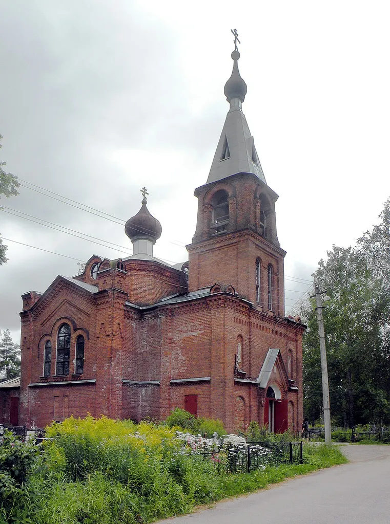 Шрётер Виктор Александрович (1839 -1901) Nikolai and Alexandra church в пос. Ушаки под Петербургом.