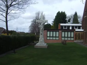Streetly War Memorial Cross Outside All Saints' Church