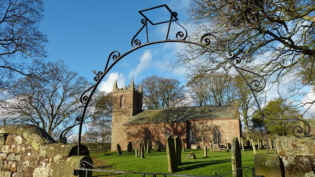 St Cuthbert's parish church, Dufton, Cumbria, England, seen from the south