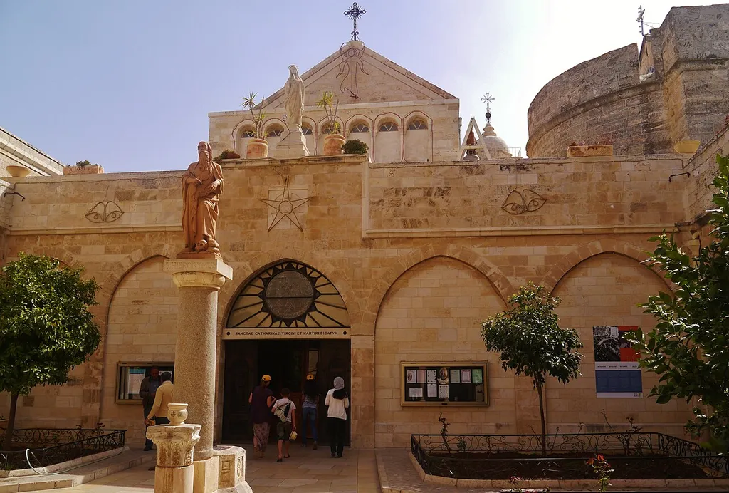 Facade of St. Catherine, Bethlehem, Palestine