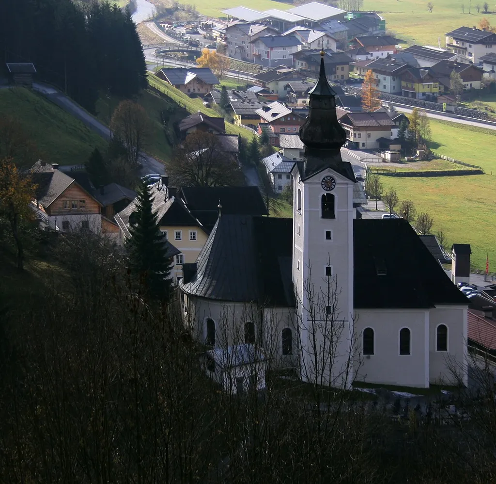 Parish church of Grossarl. Cartridge St. Ulrich and St. Martin.