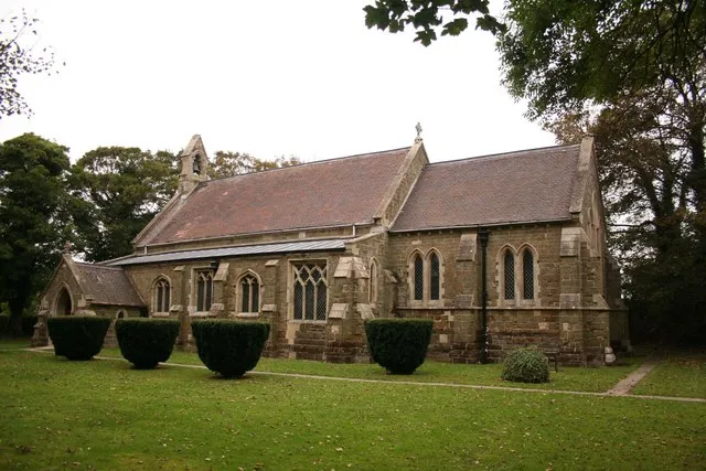 St.Peter's church. The 'new' church built in 1877 by James Fowler from the fabric of the old church 155803