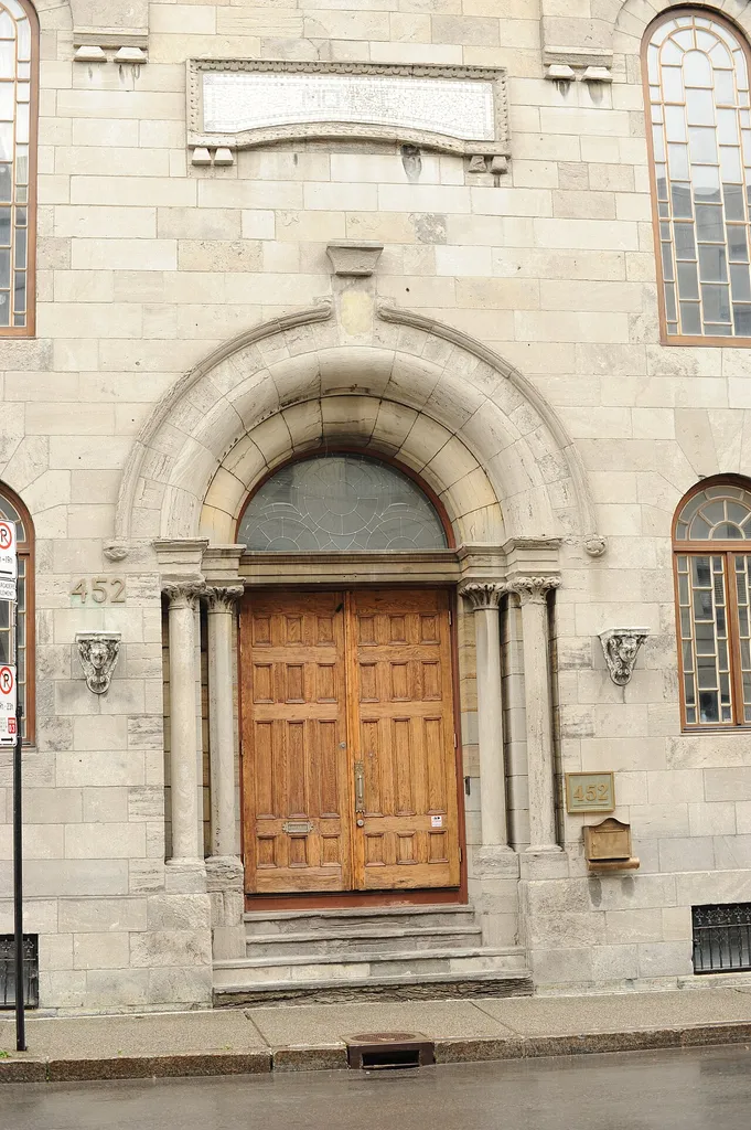 Entrance to the former Syrian Greek Orthodox Church of Saint Nicholas