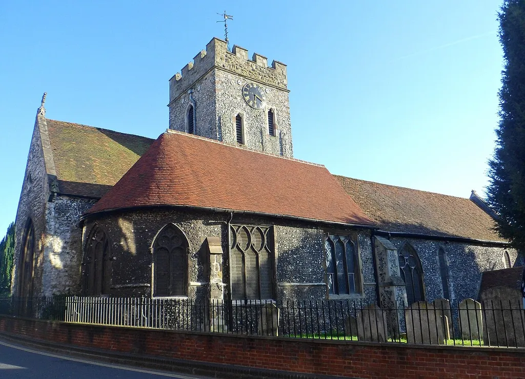St Mary's Church, Quarry Street, Guildford, Borough of Guildford, Surrey, England. Now a joint Anglican and Methodist church.