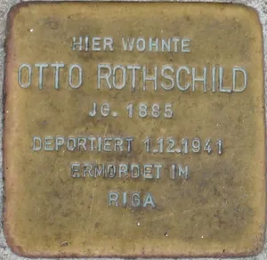 Stolperstein dedicated to Otto Rothschild (Gaisburgstraße)