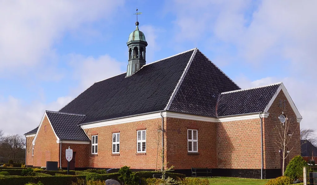 Die Nordby kirke von 1786 auf Insel Fanø gehört zur Probstei Skads bzw Domprobstei Ribe. Nordseeinsel Fanø Dänemark