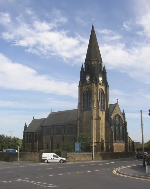 St Andrew's Church, Bradford Road, Oakenshaw The ecclesiastical parish of Oakenshaw cum Woodlands was created in 1877, with a territory carved out of the neighbouring parishes. At first, a mission room was opened in Woodlands, and then the present church was built and was consecrated on 24 April 1889. It is in the Early English style. The Low Moor Iron Company and the Kaye family were the principal donors.
