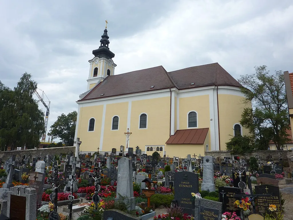 Pfarrkirche und Friedhof, St. Leonhard am Hornerwald, Niederösterreich This media shows the protected monument with ObjektID 55767 in Austria. (Commons, de, Wikidata)