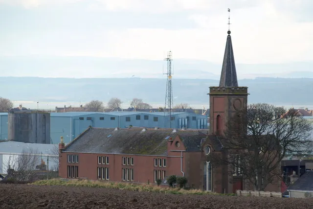 Church in Ferryden Photo taken from Usan Road, Ferryden, looking northwest.