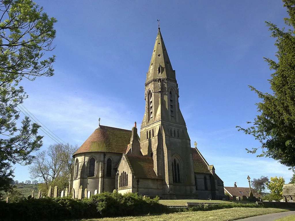 St Andrews Church, East Heslerton North Yorkshire, seen from the northeast