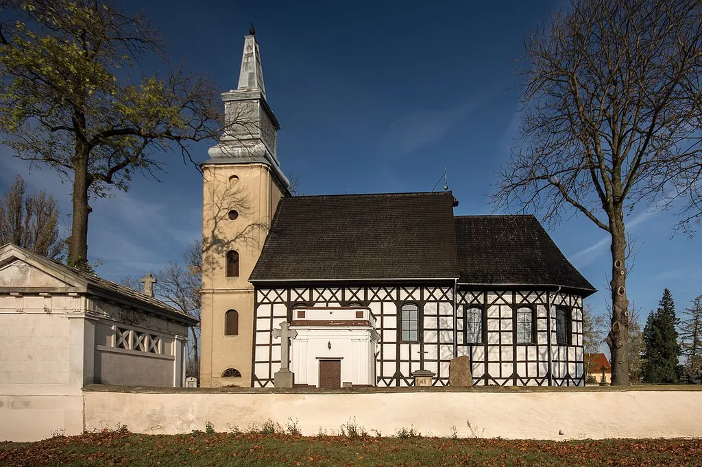 Oporowo, kościół par. p.w. Niepokalanego Poczęcia NMP, 1640-1644