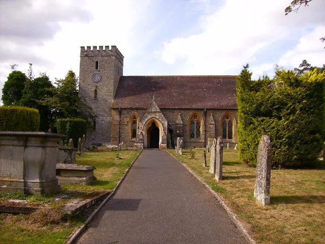 St Peter's parish church, Titley, Herefordshire, seen from south-southeast