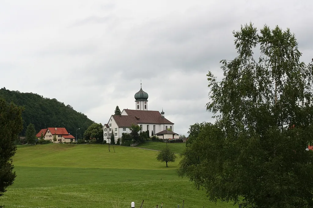 Die katholische Kirche von Grub SG, Gemeinde Eggersriet.