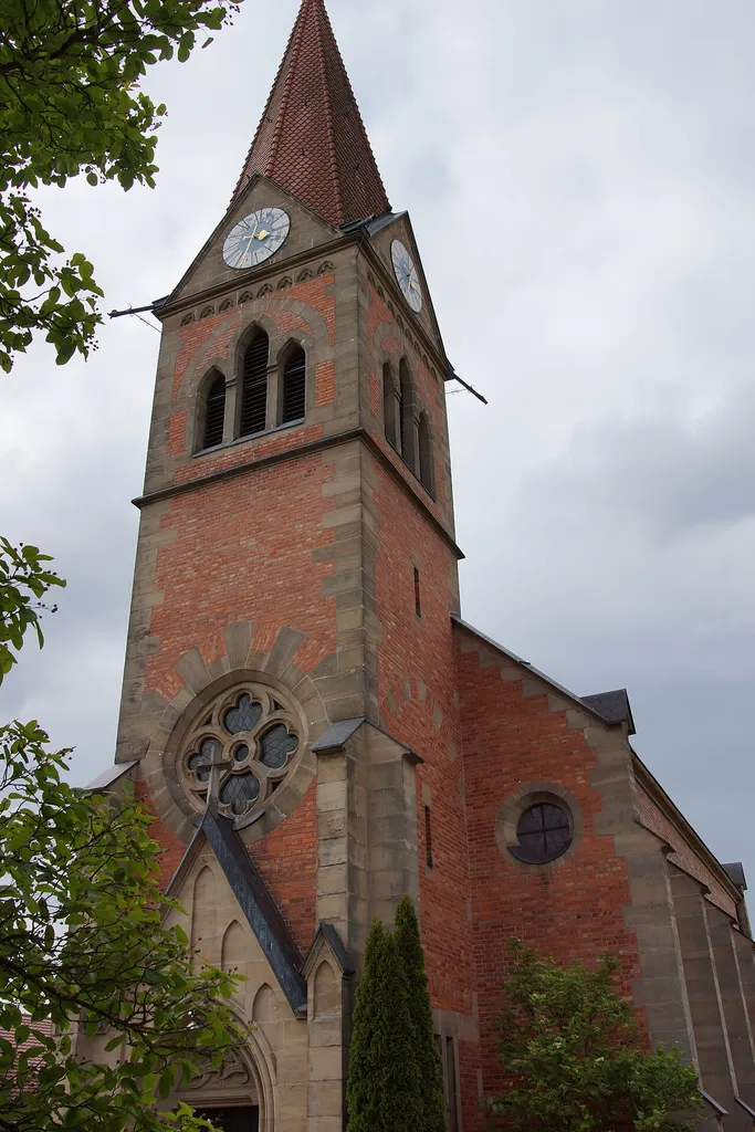Die evangelische Friedenskirche in Ebenried bei Allersberg