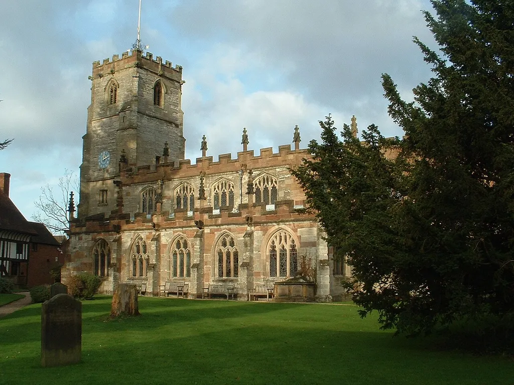 Church of St. John the Baptist, St. Lawrence and St. Anne, Knowle, Warwickshire. Taken by Necrothesp, 15 December 2005.