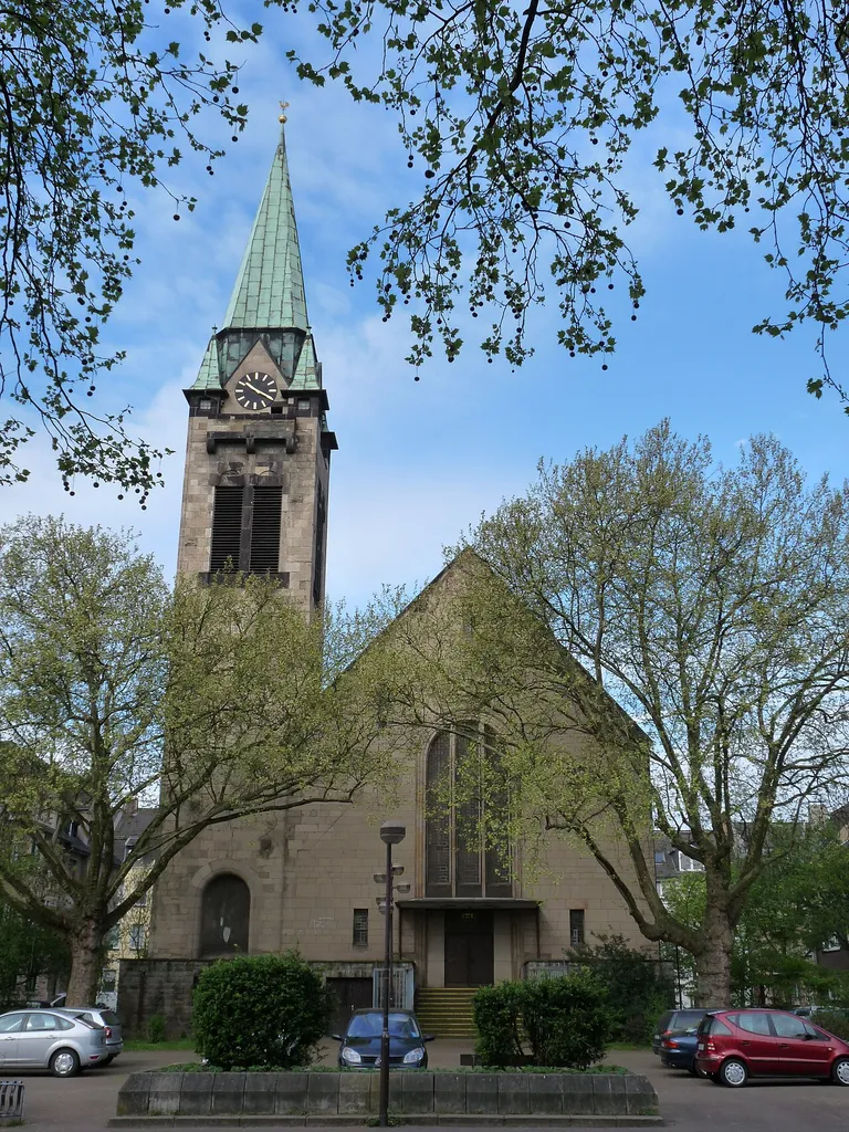 Außenansicht der ehem. ev. Kirche, DU-Laar