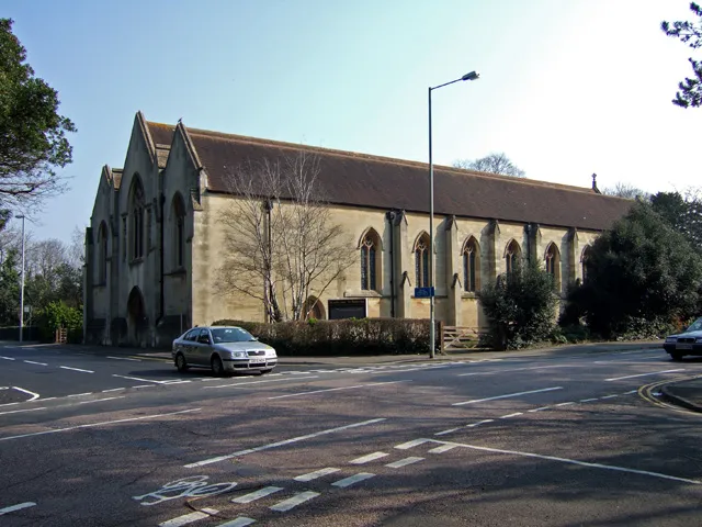 St Aldhelm's parish church, Branksome, Dorset, seen from the southwest