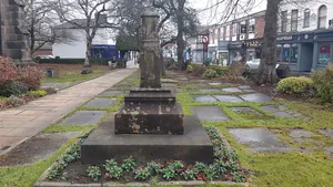 Cross to south of Church of St Mary