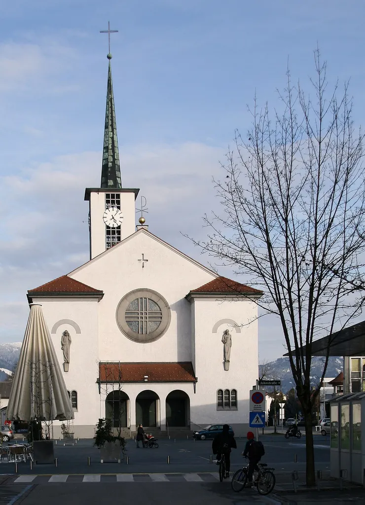 Pfarrkirche Hll. Peter und Paul, erbaut 1830 nach Plänen von Alois Negrelli in Lustenau, Vorarlberg]].