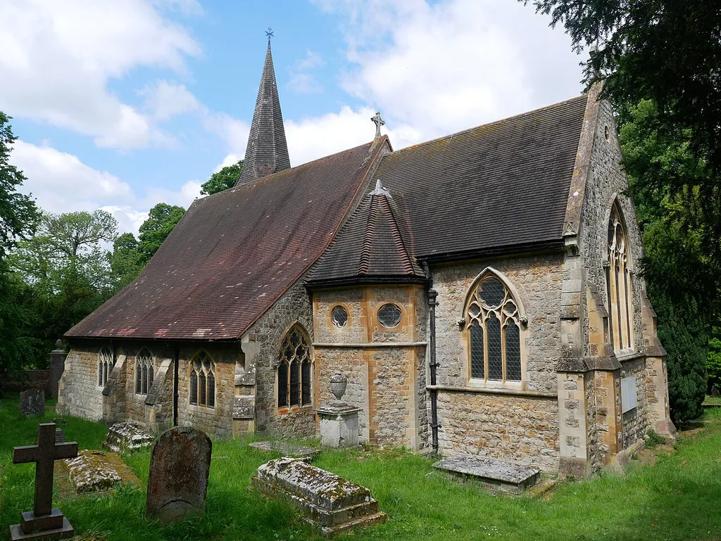 View of the Church of Saint James in North Cray from the southeast.